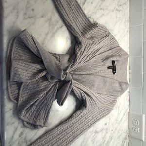 BCBG Grey Cardigan XS